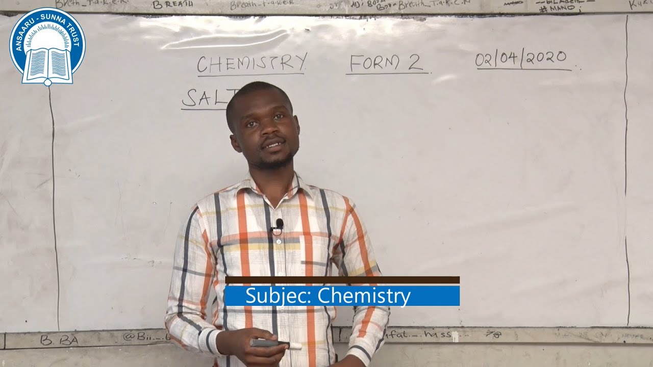 Form 2 - Chemistry - Topic: Salts (Lesson_2; METHODS OF PREPARATION OF SALTS), By; Tr. Steven Aira J