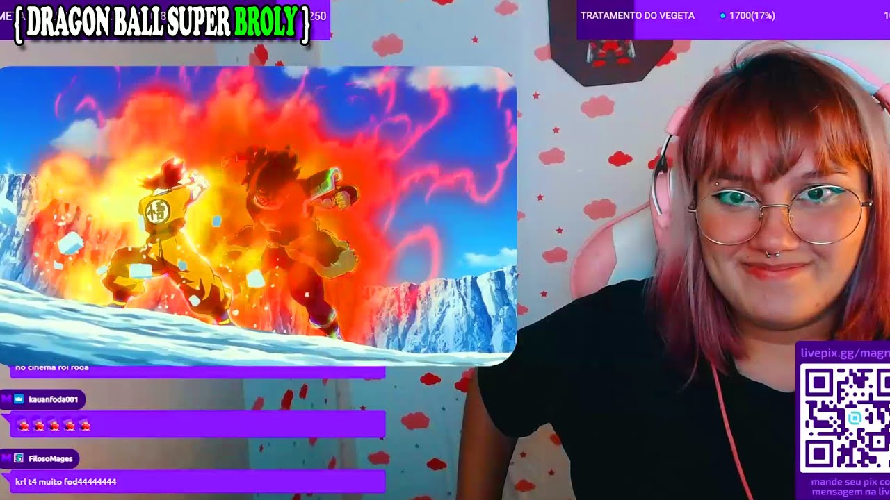 MAGNERA REAGINDO A GOKU VS BROLY