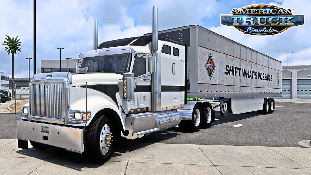 American Truck Simulator - International 9900i(CUSTOM) MOTOR CUMMIS 500HP  frete de batatas