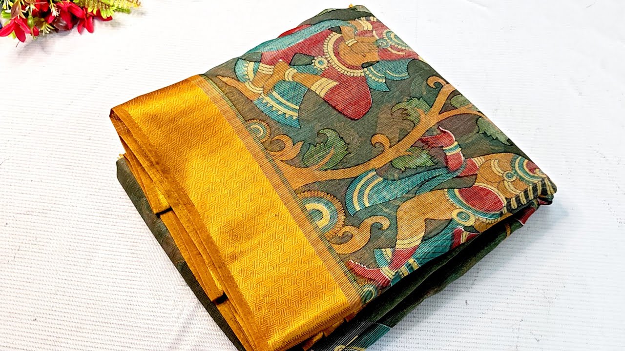 Offer to pongal special 🌹 latest costwolds print sarees collection 🌹
