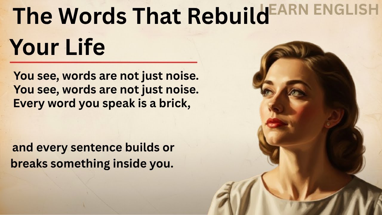 The Words That Rebuild Your Life | Learn English Through Motivation