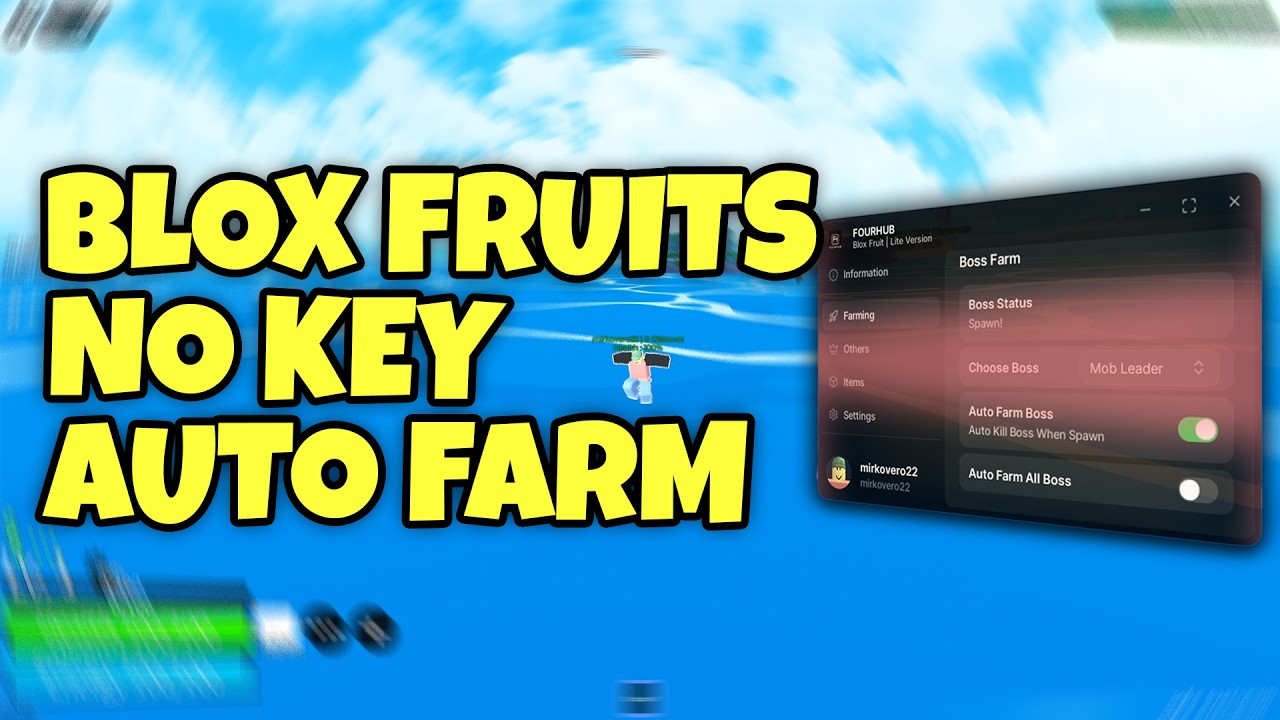 Blox Fruits Script Auto Farm No Key (PC & Mobile) 2026