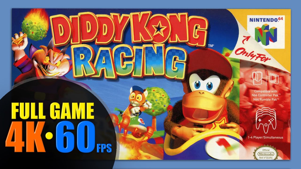 Diddy Kong Racing &bull; Full Game &bull; 4K 60fps Widescreen (No Commentary)