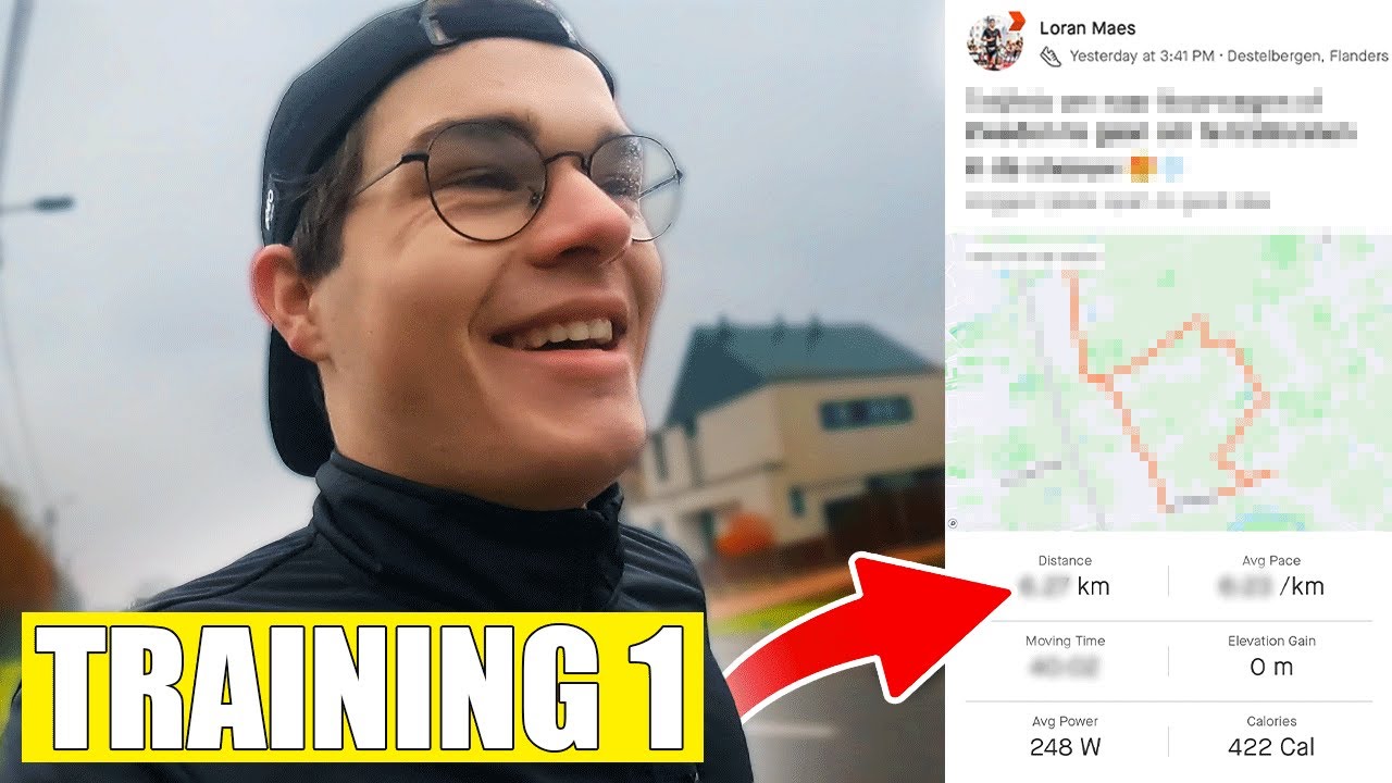 MIJN EERSTE TRAINING VAN HET MARATHONSCHEMA  🏃‍♂️🥰 - Loran Vlog 