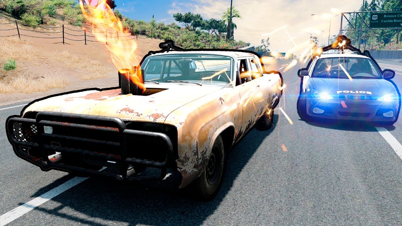 FUGA COM A ROLETA DECIDINDO A VELOCIDADE! @gqgames BeamNG.drive MULTIPLAYER