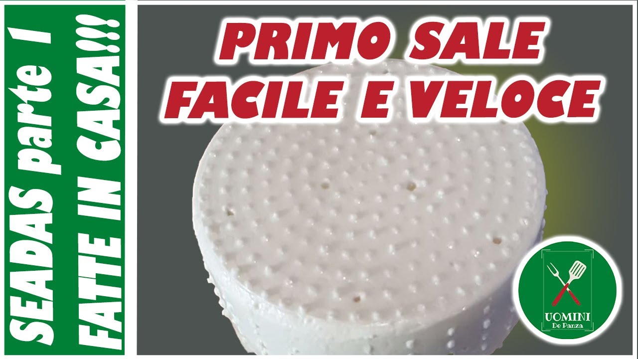 SEADAS o SEBADAS(parte1), PRIMO SALE Formaggio FATTO IN CASA! per il ripieno del famoso dolce Sardo