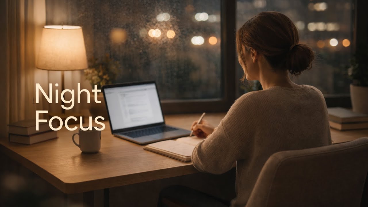 Night Focus — спокойная фоновая музыка для работы, учёбы и глубокой концентрации
