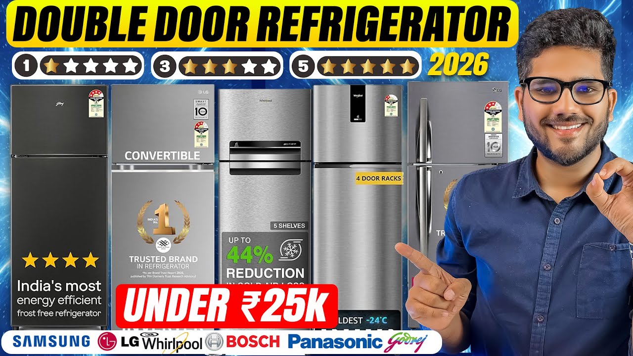 Best Double Door Refrigerators in 2026 ❌ Star Rating Truth ⚠️ Best Fridge Under ₹25,000🔥
