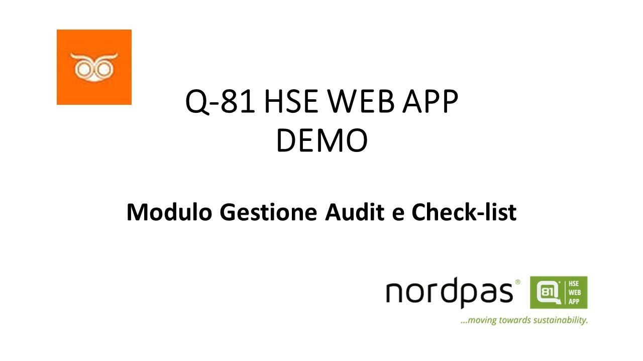 SW: Q-81® HSE WEB APP - Gestione Audit e Check-list
