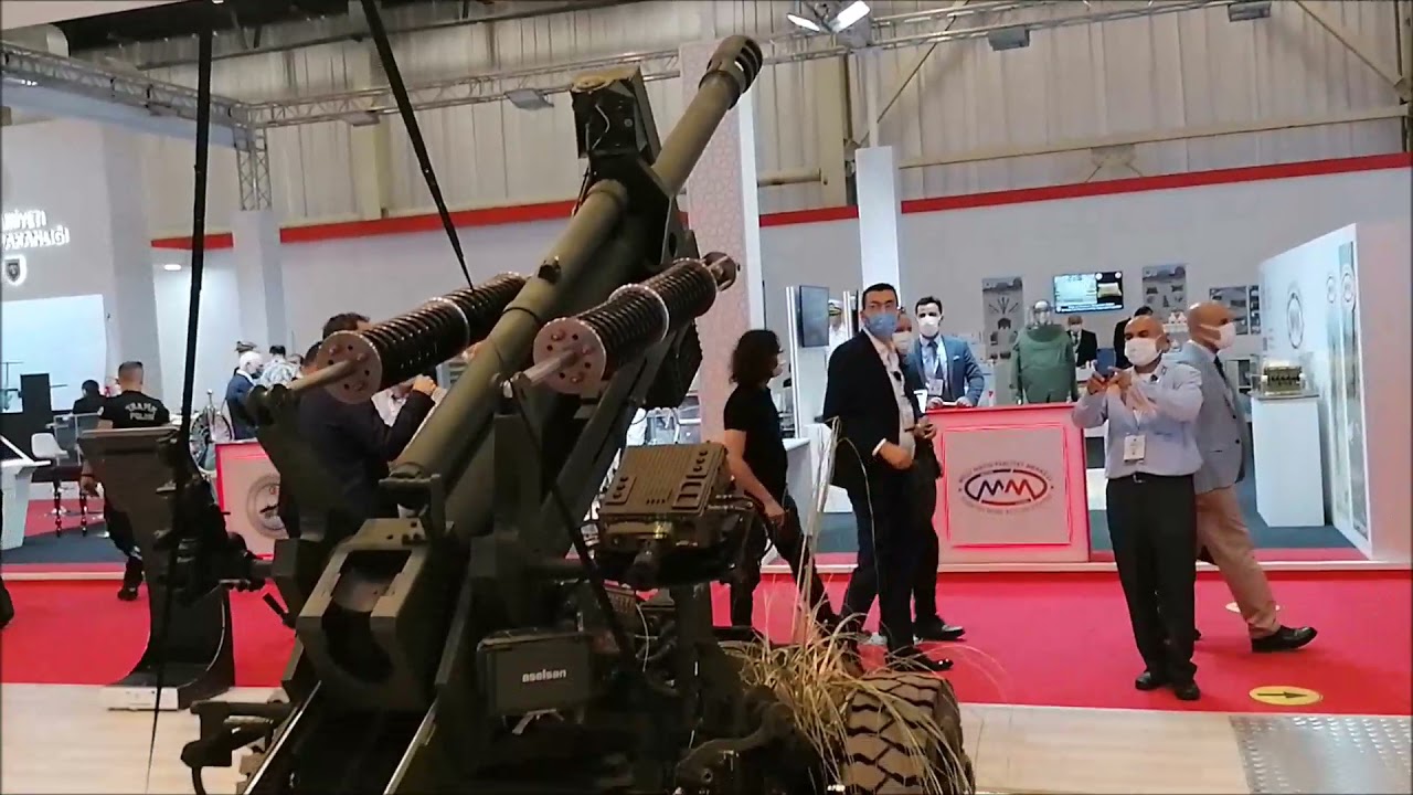 MKE ÜRETİMİ BORAN HOWITZER TOPU,ÇEŞİTLİ SİLAH SİSTEMLERİ VE MÜHİMMATLARI IDEF21 FUARINDA