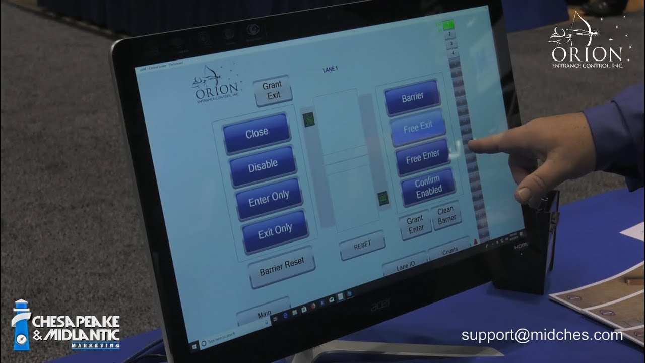 Command Center Software for Entrance Control Management by Orion Entrance Control at GSX 2019