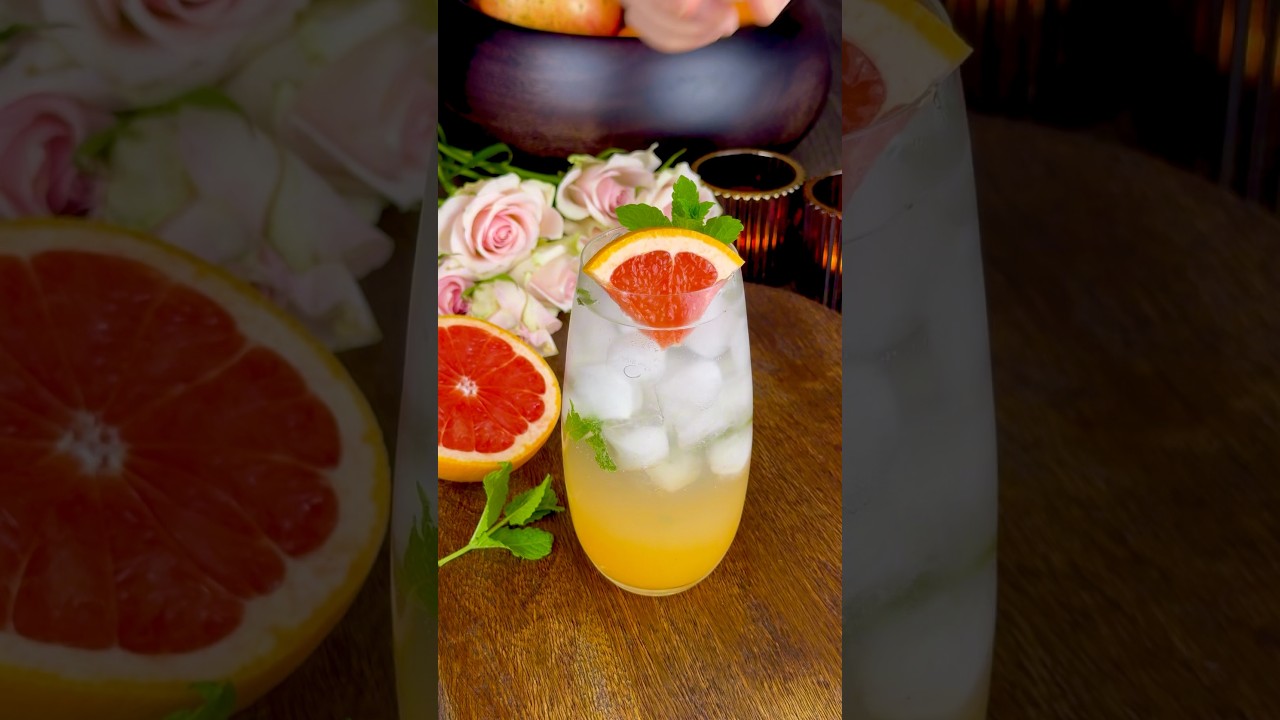 Citrus Mint Refresher Mocktail #shorts