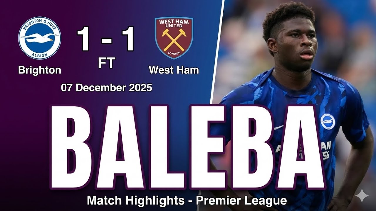 Carlos Baleba vs West Ham (matchweek 15 - December 2025)