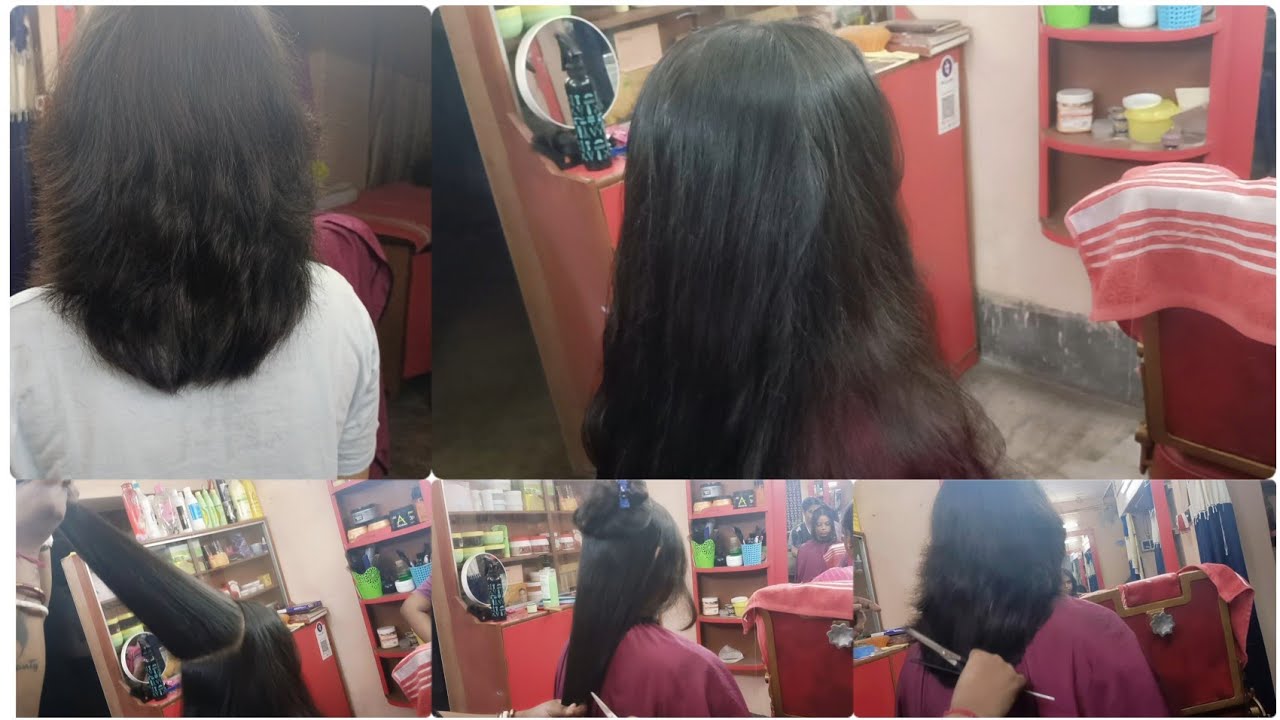 Step hair cut at home #somasontyvlog #banglavlog
