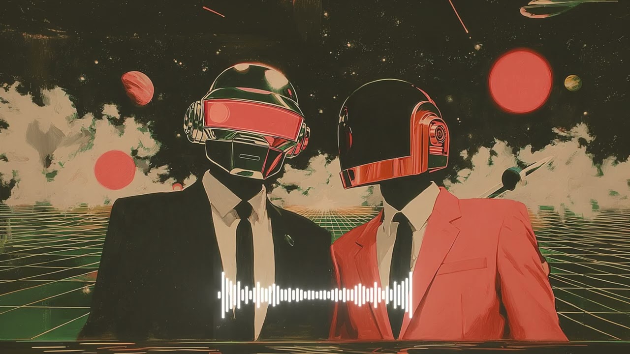Daft Punk Galactic Disco Groove 🎵🤖 | Chill Disco, Synthwave, Synth Funk, Electronic Playlist