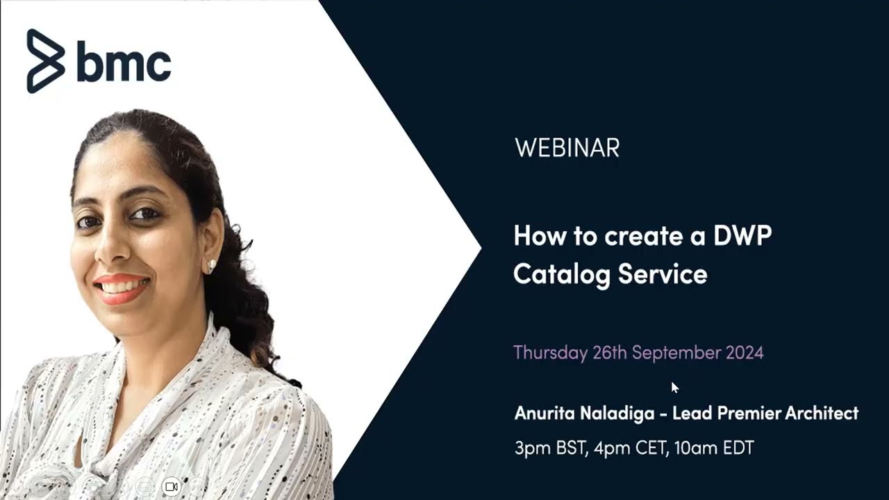 Webinar: How To Create a DWP Catlog Service  260924