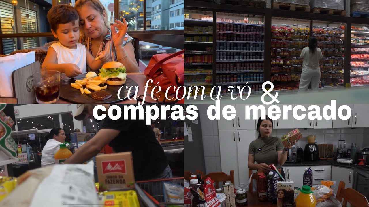 compras de mercado pro mês e café com a vovó ☕️