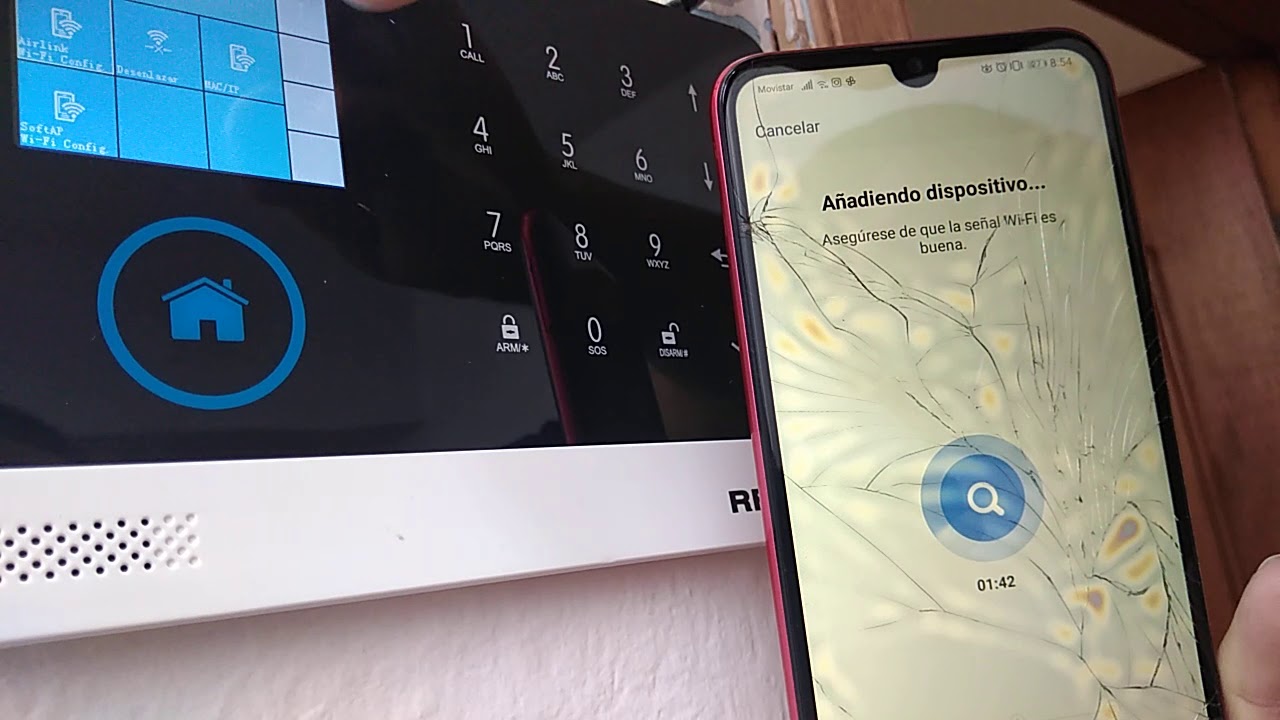 Como vincular alarma inalambrica a wifi con app Smart life