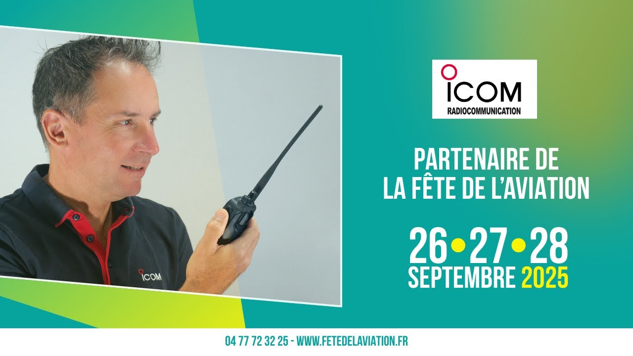 [ 🎉 Icom France Partenaire Fête de L’aviation ✈ ]