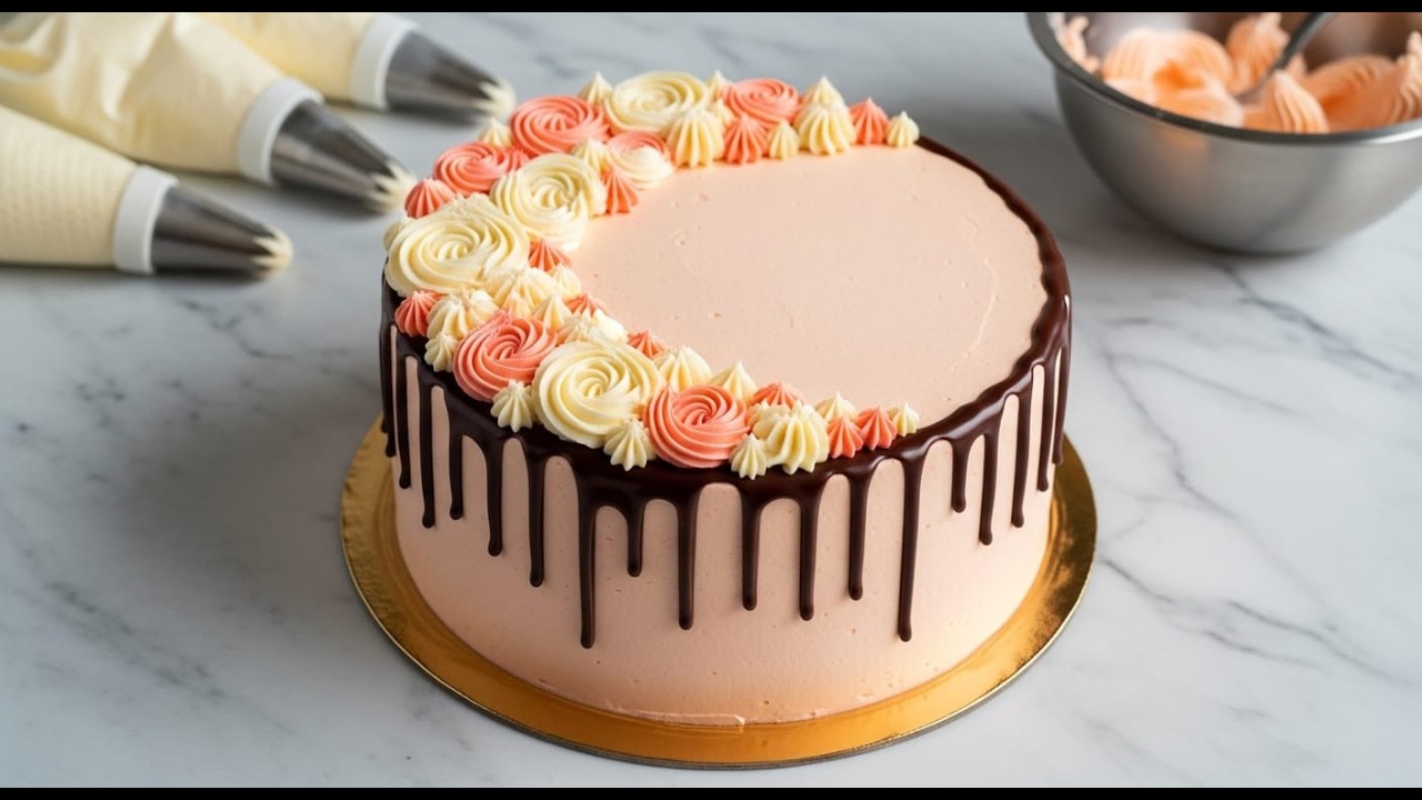 Elegant + Romantic + Bakery Style + Satisfying ,cream cake chef Naeem