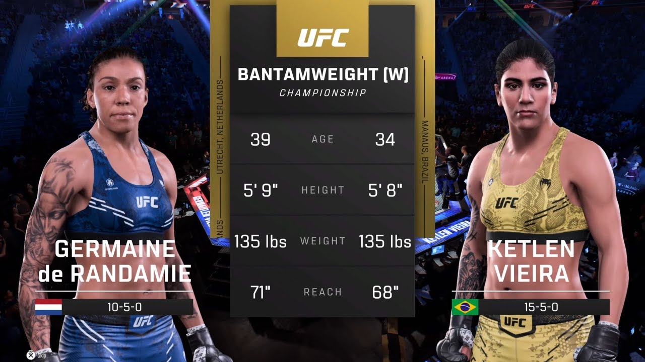 EA Sports UFC 5 Gameplay Germaine de Randamie vs Ketlen Vieira