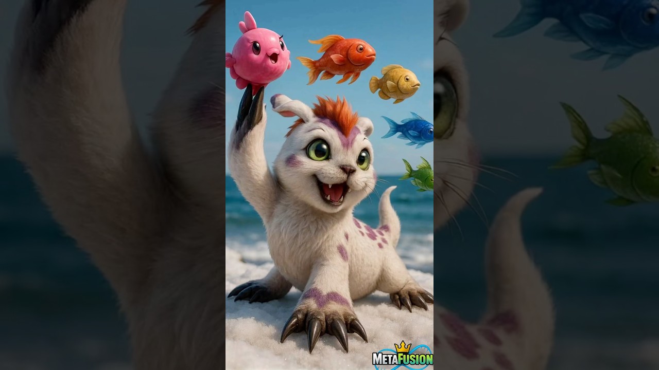 Digimon - Gomamon Evolution | ゴマモン進化 #gomamon #livingcartoon
