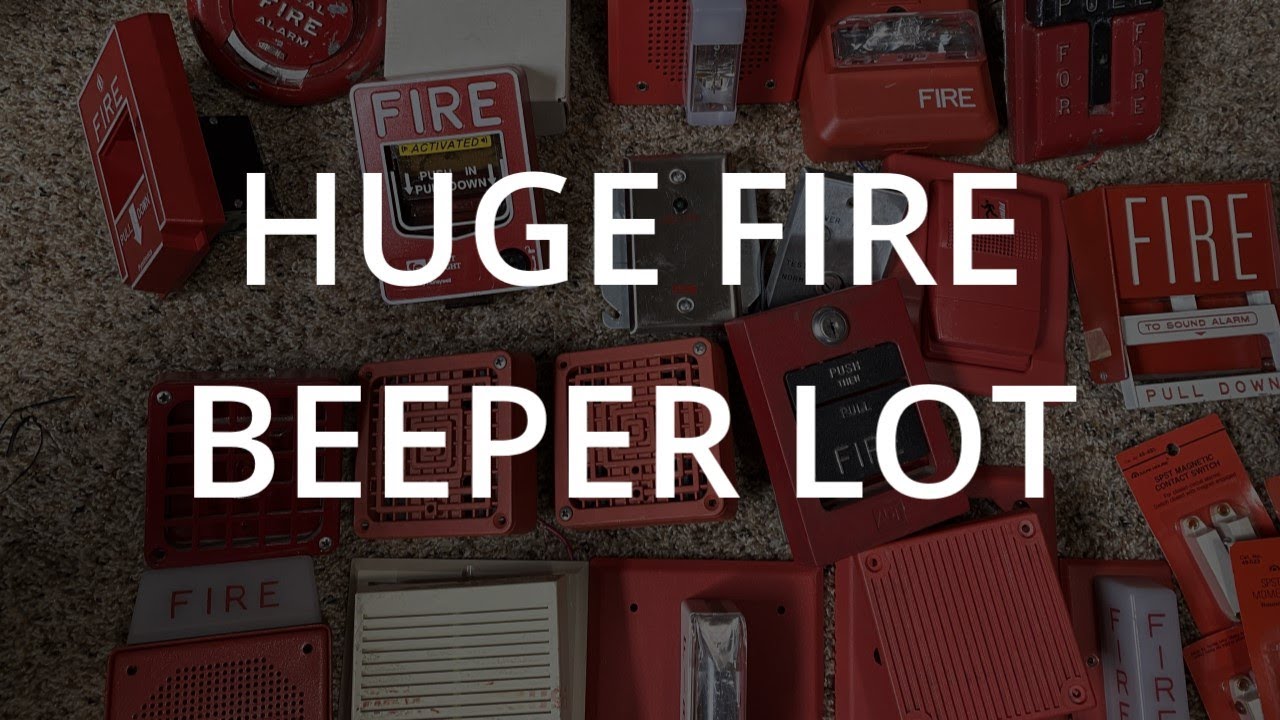 Huge lot of fire alarms unboxing
