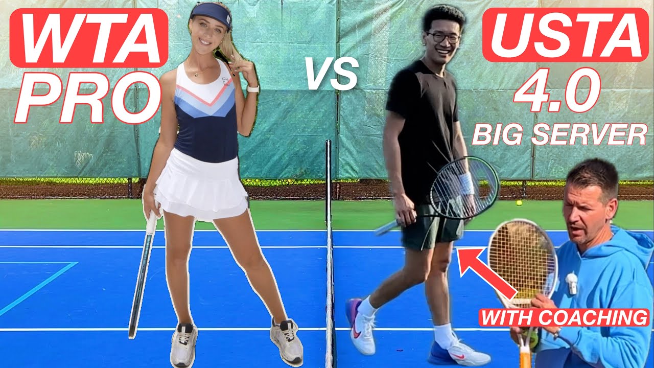Female Pro vs USTA 4.0 Guy