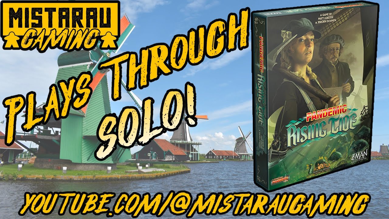 Solo Playthrough | How to Play Pandemic Rising Tide | Mista Rau Gaming