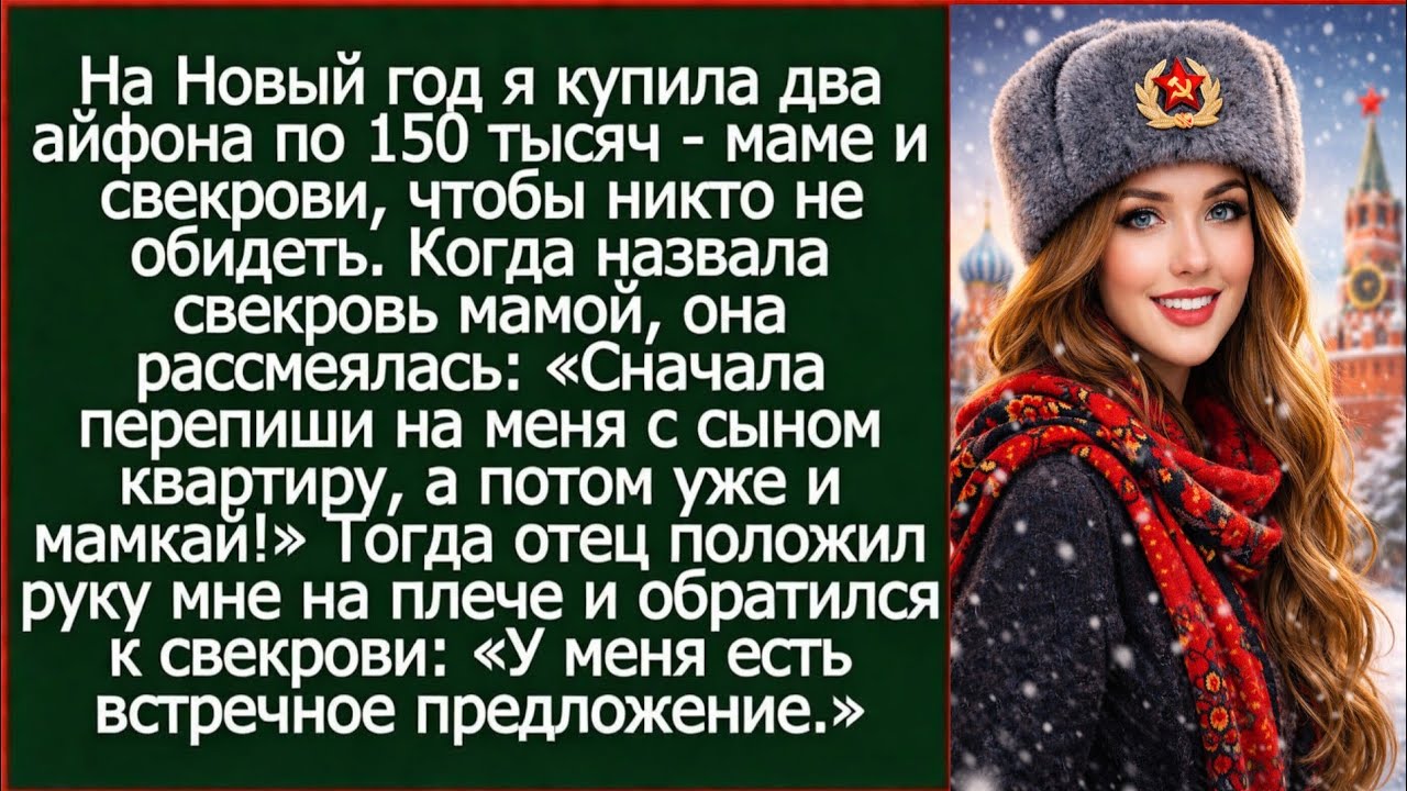 Сначала перепиши на меня с сыном квартиру, а потом уже и мамой называй! Выдала свекровь.