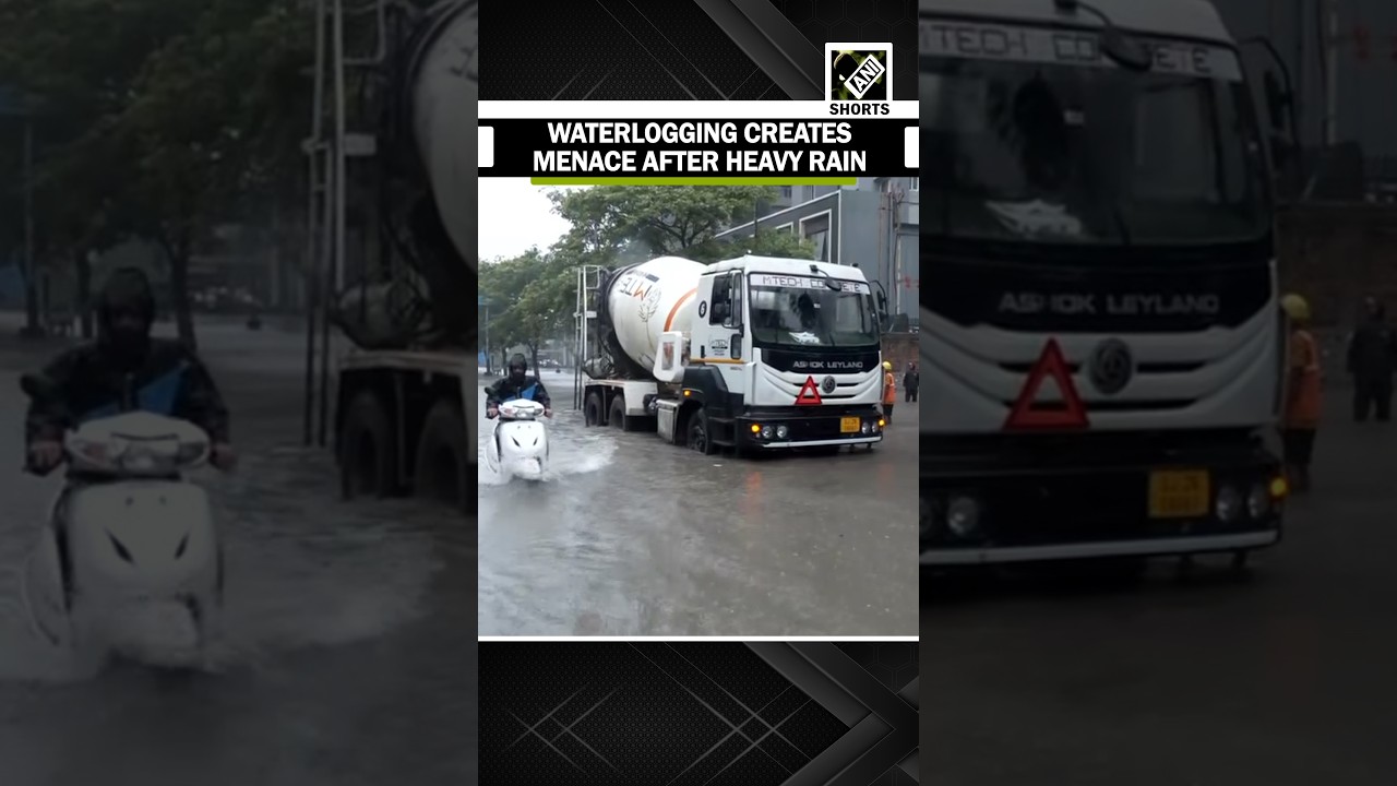 Heavy rain triggers waterlogging across Surat, commuters face traffic disruptions