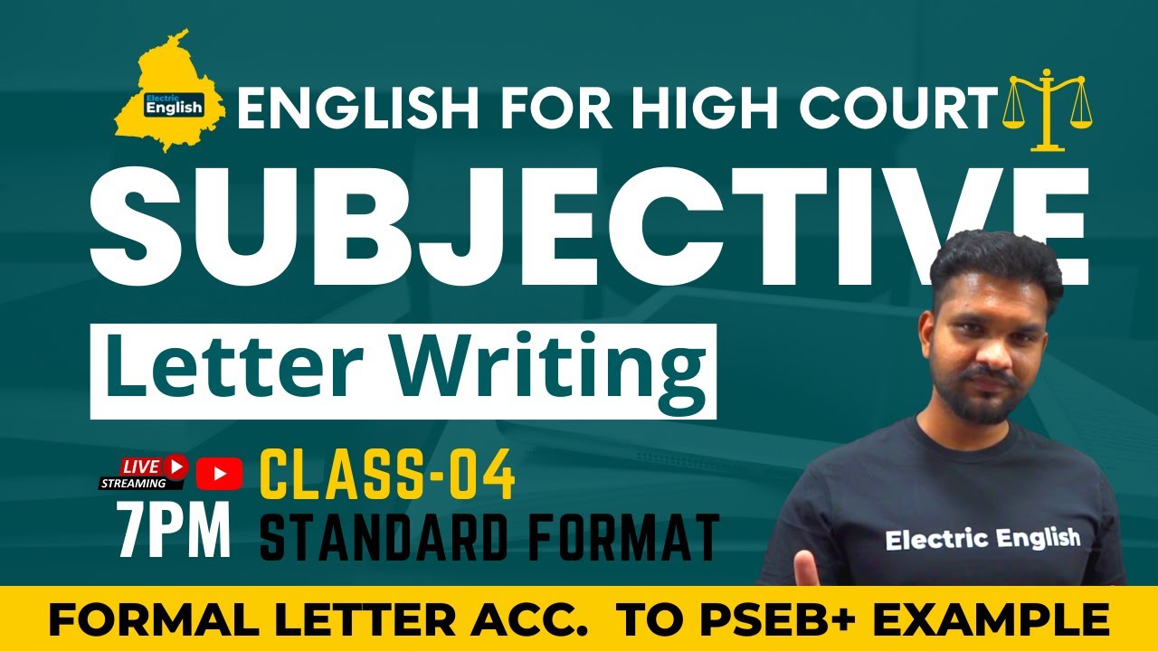 Class-4 🔴 Letter Writing Practice || Descriptive English For Punjab & Haryana High Court Clerk 2022