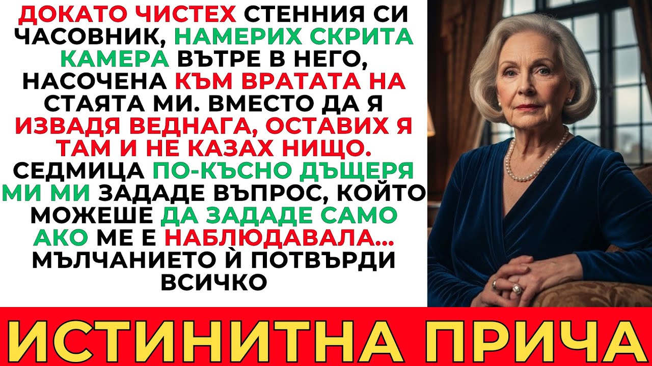 НАМЕРИХ СКРИТА КАМЕРА В СТЕННИЯ ЧАСОВНИК — ПРЕСТРУВАХ СЕ, ЧЕ НЕ Я ВИЖДАМ  ДОКАТО ДЪЩЕРЯ МИ НЕ ....