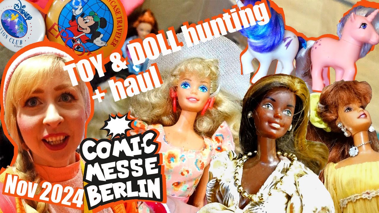 TOY & DOLL hunting at Comic Messe Berlin Nov 2024 - vintage Barbie, Superstar, mod, 90s, MLP, Disney