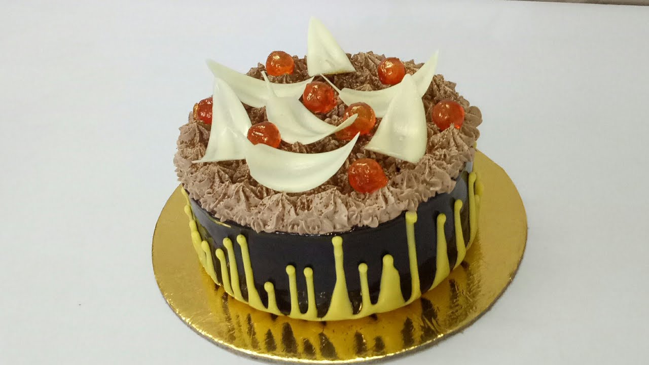 Basic new simple cake design -34 [revers drip cake design ]