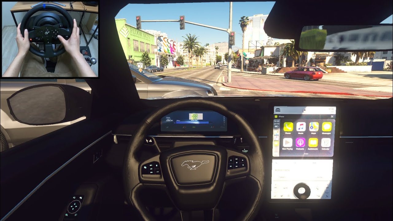2021 Mustang Mach E - GTA 5 | NaturalVision Evolved | Thrustmaster T300RS GT gameplay