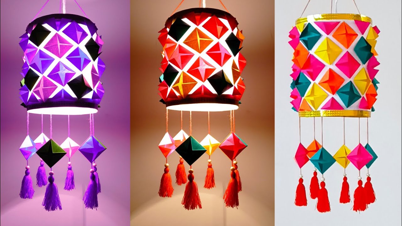 Handmade Akash Kandil | Akash Kandil Making | at Home For Diwali | Diwali Lantern | Soni Craft