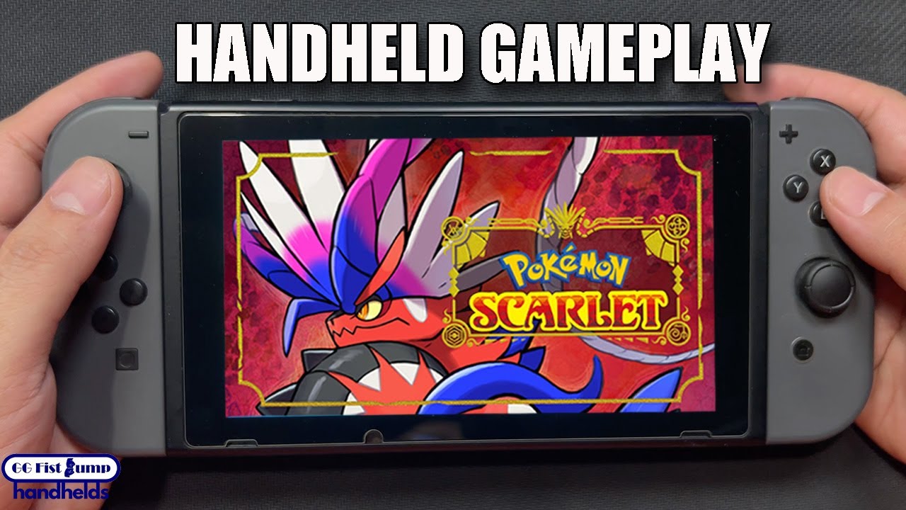 Pokemon Scarlet on Nintendo Switch Handheld Gameplay (Violet) LITE | Look at the Performance!
