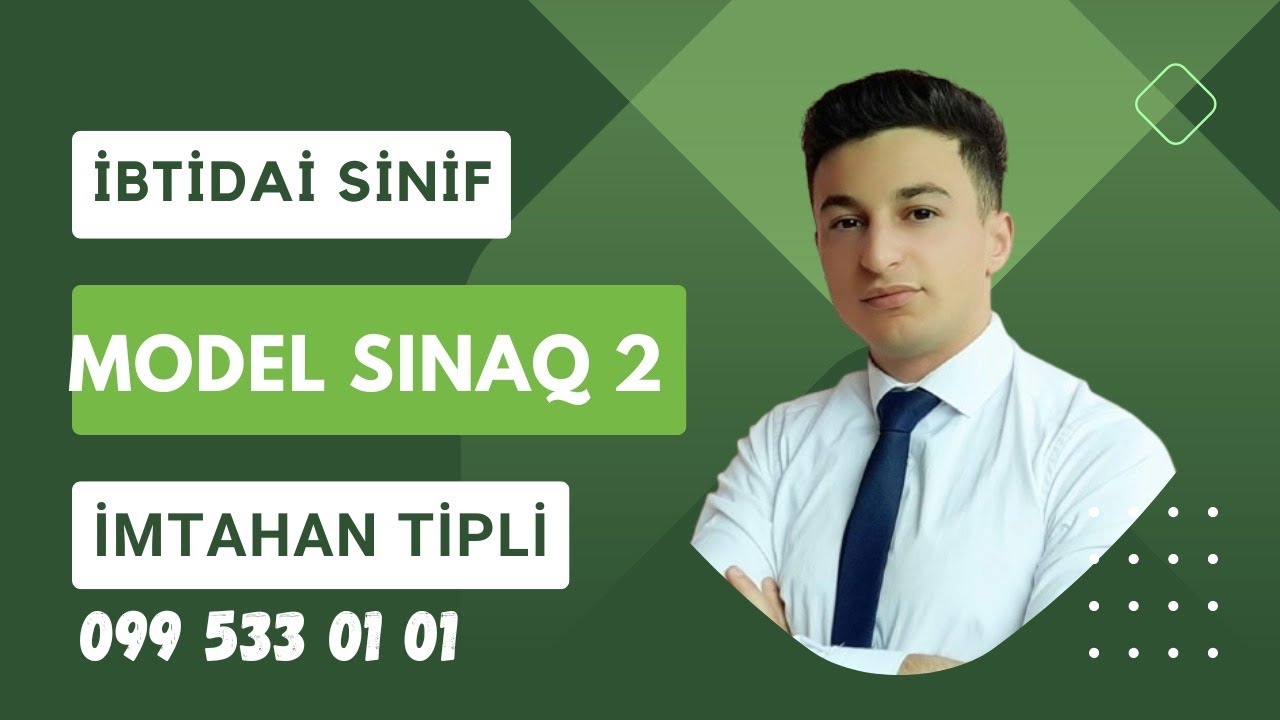 2. İbtidai sinif | MİQ və Sertifikasiya imtahanı sualları | Azərbaycan dili | Ülvi Osmanlı