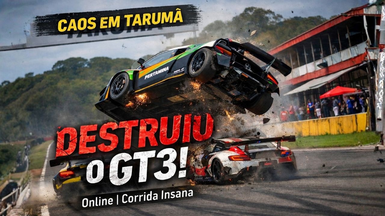 Acidente Logo no Início! Tive Que Ir Pros Boxes no GT3 😱 | Automobilista 2