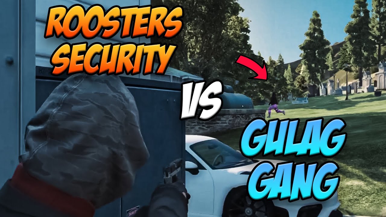 GULAG GANG vs ROOSTERS SECURITY In The Graveyard (Multi POV) | NoPixel GTA RP