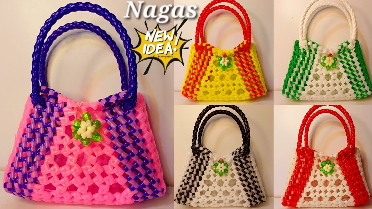 Try New Stylish Handbag/Plastic Wire Handbag/Nagas new idea/mini handbag /koodai pinnuvathu eppadi