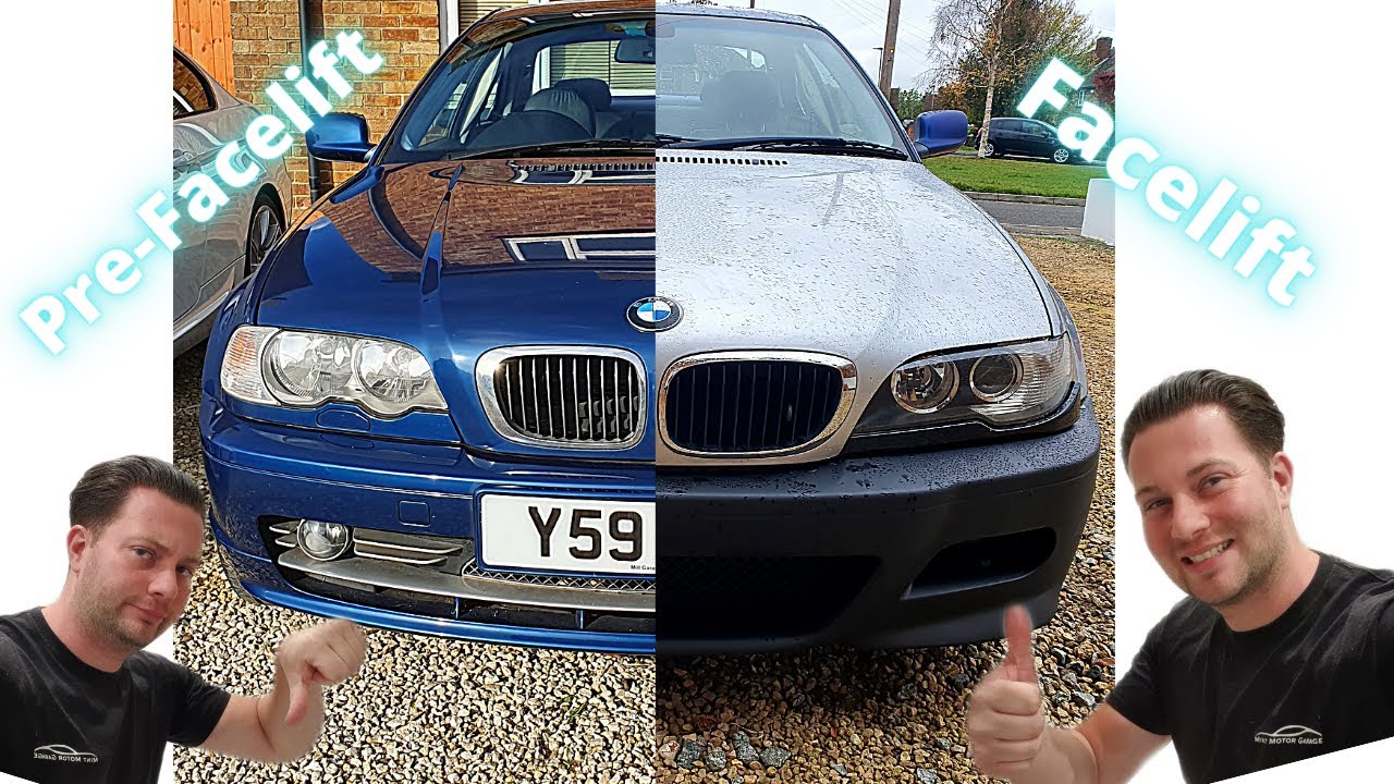 BMW E46 330 Face-lifted Front End and M3 Bumper install