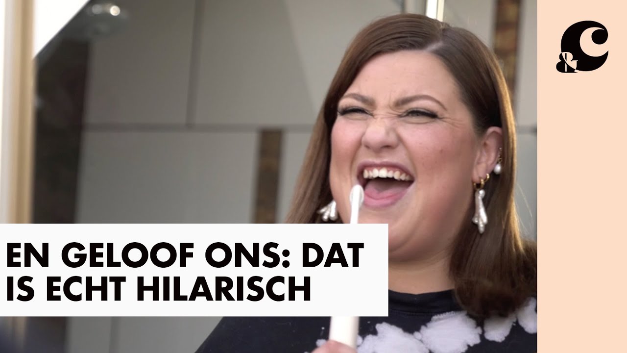 ESMÉE VAN KAMPEN KRIJGT EEN SPOEDCURSUS LACHEN - &C