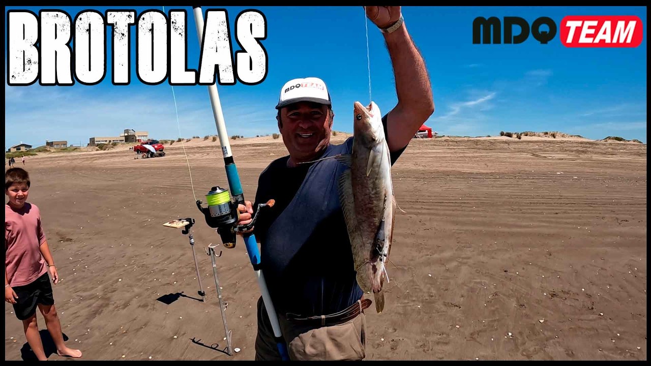 APARECIERON LAS GRANDES BROTOLAS PESCANDO DE PLAYA