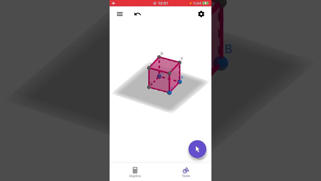#Mobil_GeoGebra | Küp açılımı | Sanal Gerçeklik