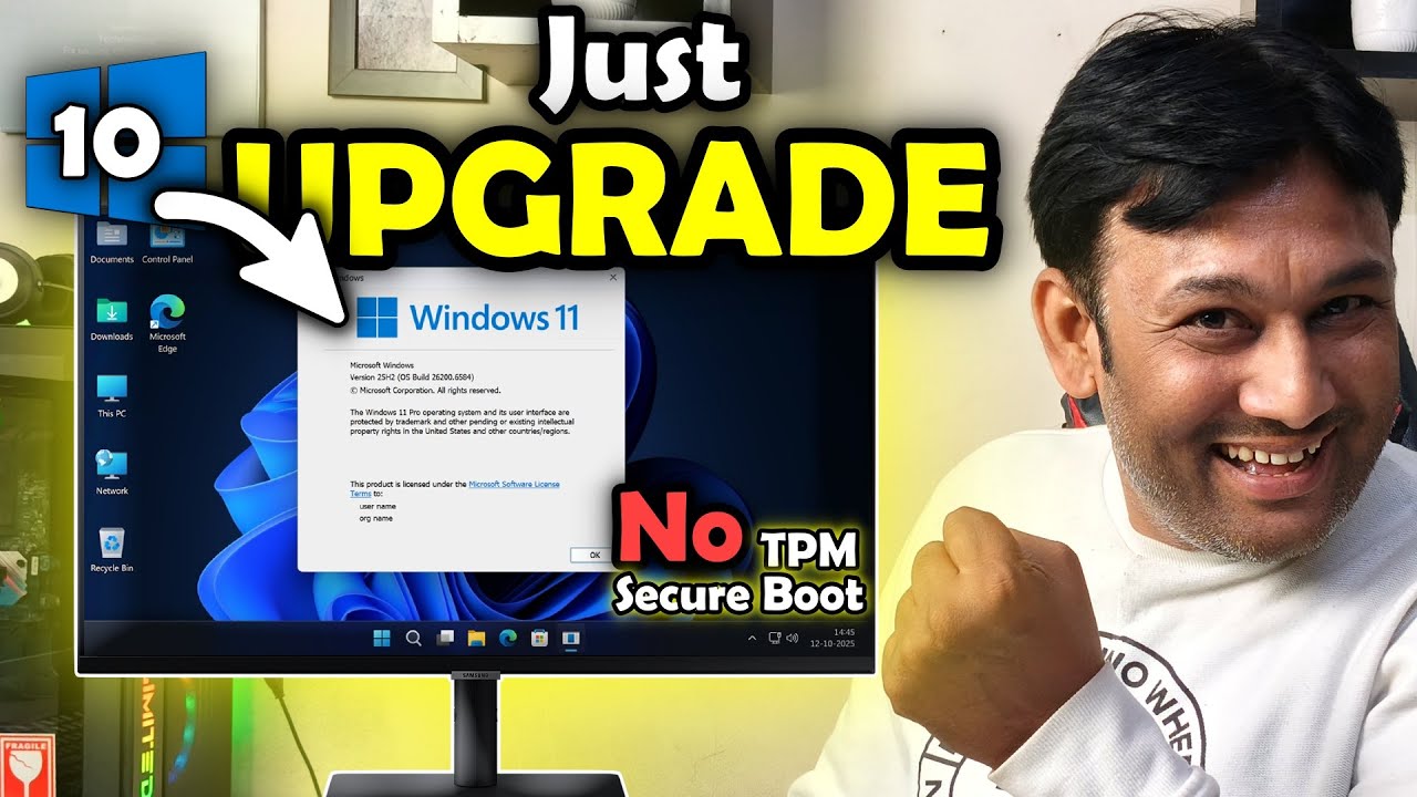Upgrade to Windows 11 25H2 on Unsupported Hardware Easily (No USB, No DataLoss)🔥
