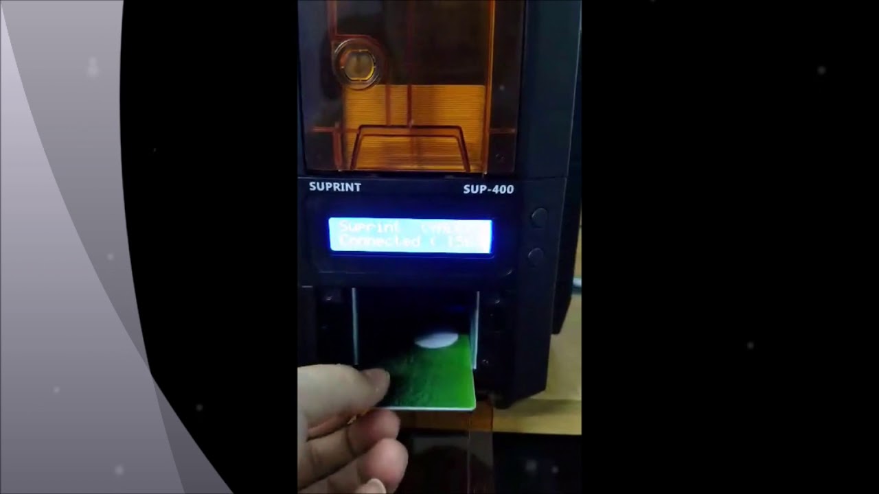 ID Card Printer for single side or double side printing.