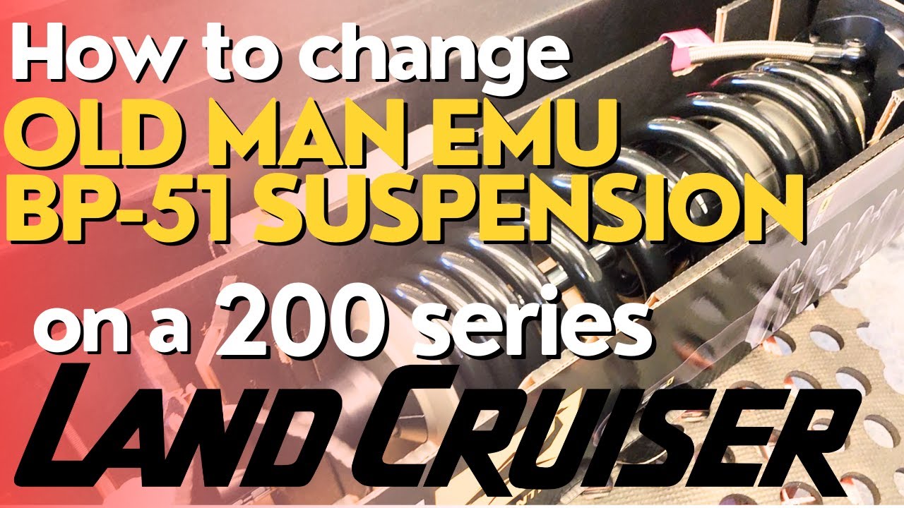 Old Man Emu BP-51 struts on a 200 series Landcruiser | How to replace them DIY at home!