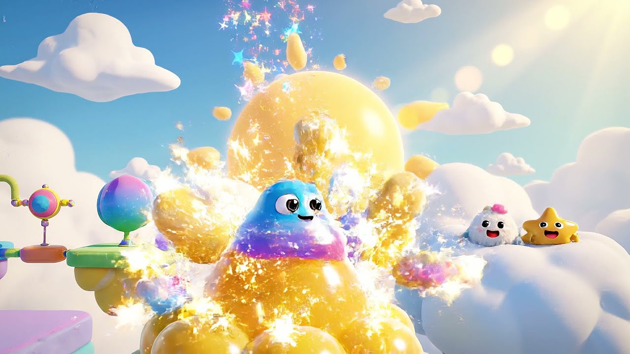 Fall Guys Jelly Jumper gira sobre un ventilador gigante | Canciones Infantiles y Rimas para Niños